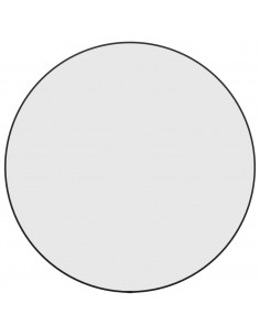 Specchio da Parete Nero Ø 60 cm Rotondo 2
