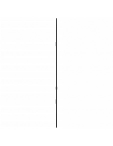 Specchio da Parete Nero 60x25 cm Ovale