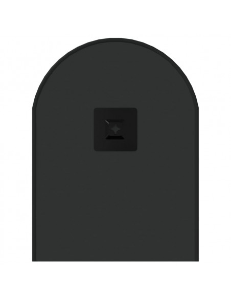 Specchio da Parete Nero 60x25 cm Ovale