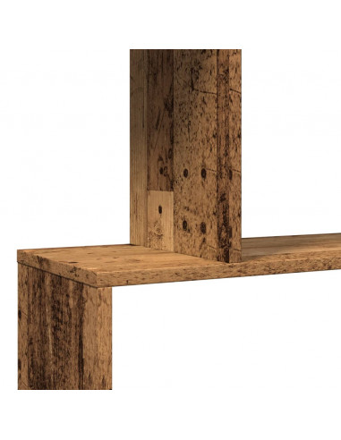 Libreria Divisorio 3Ripiani Legno Antico 70x24x97 cm Truciolato