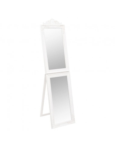 Specchio Autoportante Bianco 50x200 cm