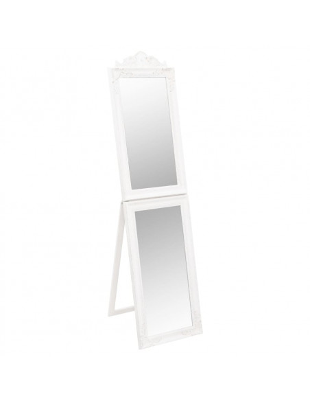 Specchio Autoportante Bianco 50x200 cm