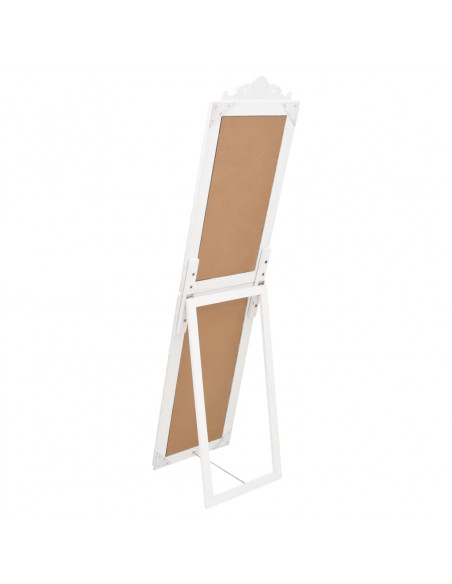 Specchio Autoportante Bianco 50x200 cm