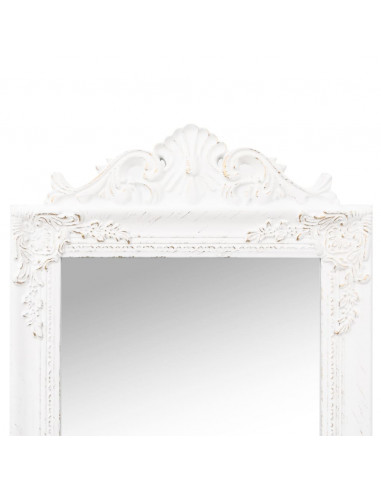 Specchio Autoportante Bianco 50x200 cm