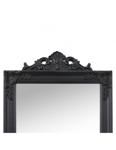 Specchio Autoportante Nero 45x180 cm