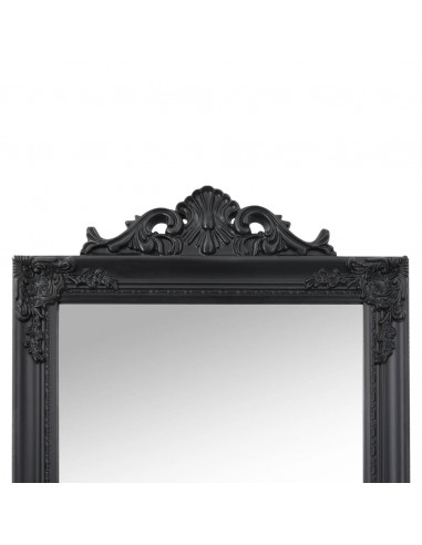 Specchio Autoportante Nero 40x160 cm