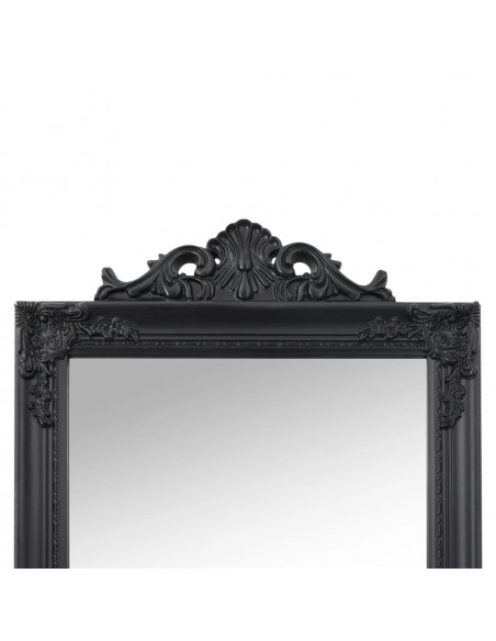 Specchio Autoportante Nero 40x160 cm