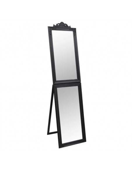 Specchio Autoportante Nero 50x200 cm