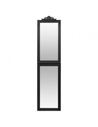 Specchio Autoportante Nero 50x200 cm