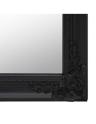 Specchio Autoportante Nero 50x200 cm