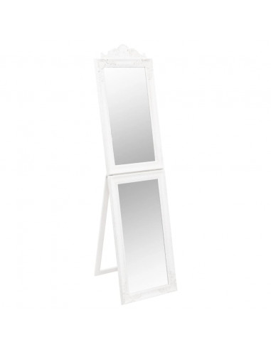 Specchio Autoportante Bianco 40x160 cm