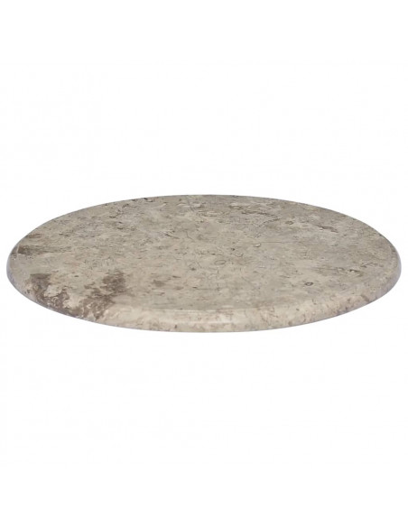 Piano per Tavolo Grigio Ø50x2,5 cm in Marmo