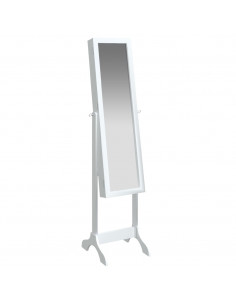 Specchio Autoportante Bianco 34x37x146 cm 2