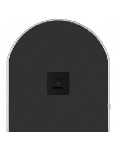 Specchio da Parete Argento 70x30 cm Ovale