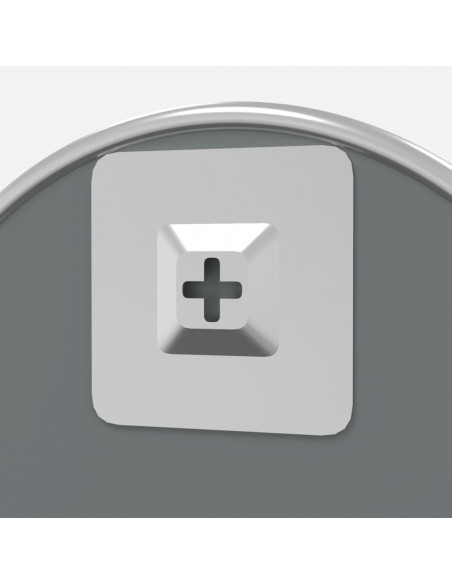 Specchio da Parete Argento Ø 30 cm Rotondo