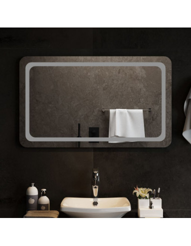 Specchio da Bagno con Luci LED 100x60 cm