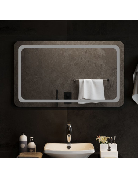 Specchio da Bagno con Luci LED 100x60 cm