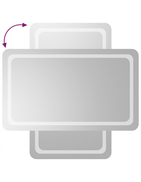 Specchio da Bagno con Luci LED 60x100 cm