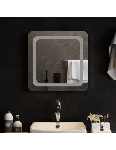 Specchio da Bagno con Luci LED 50x50 cm