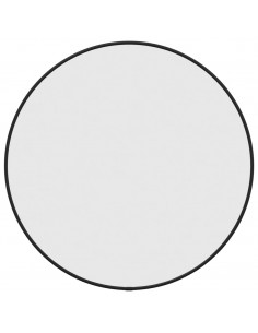 Specchio da Parete Nero Ø 50 cm Rotondo 2