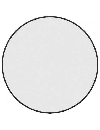 Specchio da Parete Nero Ø 50 cm Rotondo