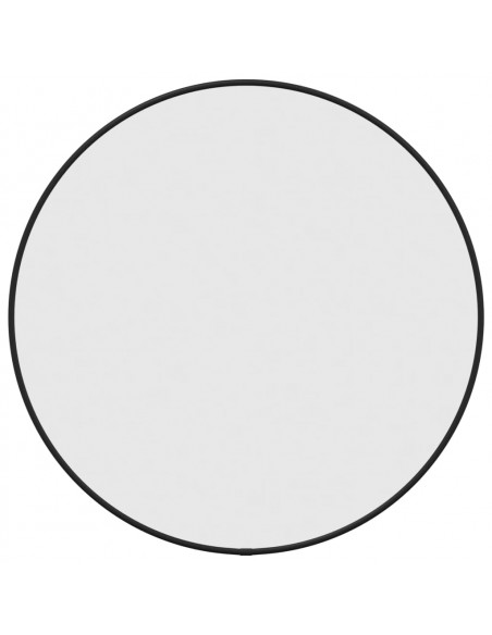 Specchio da Parete Nero Ø 50 cm Rotondo
