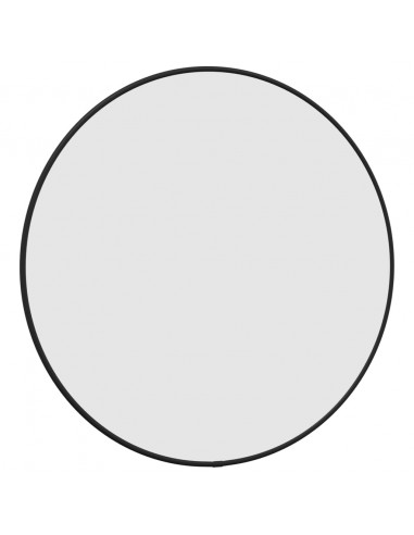 Specchio da Parete Nero Ø 50 cm Rotondo