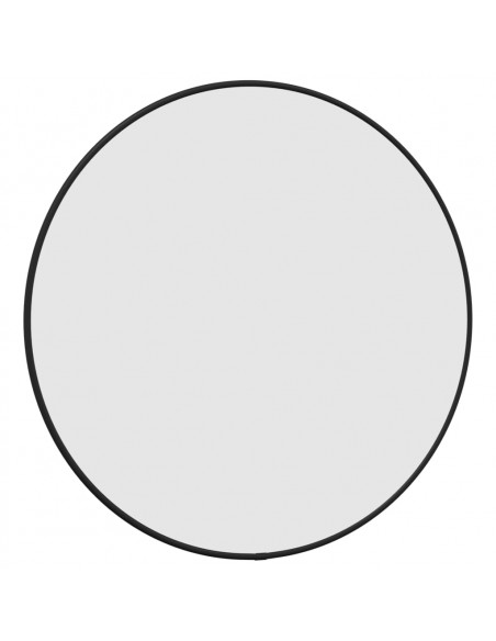 Specchio da Parete Nero Ø 50 cm Rotondo