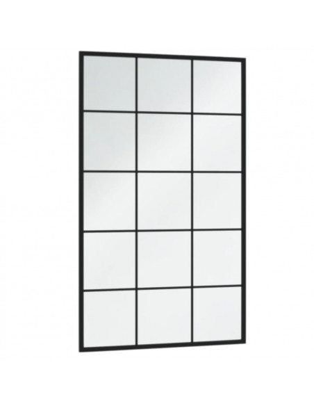 Specchi a Parete 4 pz Neri 100x60 cm in Metallo