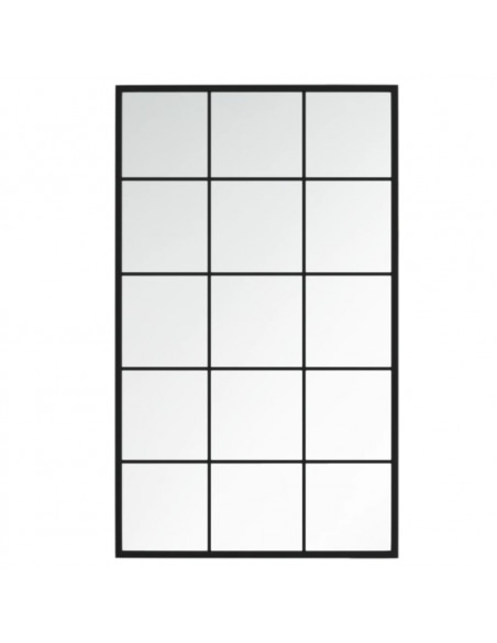 Specchi a Parete 4 pz Neri 100x60 cm in Metallo