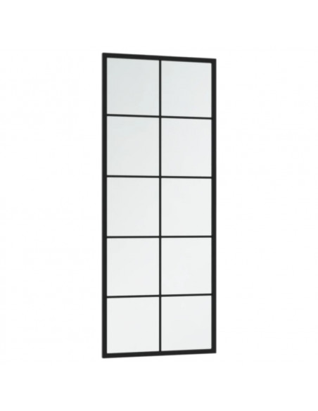 Specchi a Parete 2 pz Neri 100x40 cm in Metallo