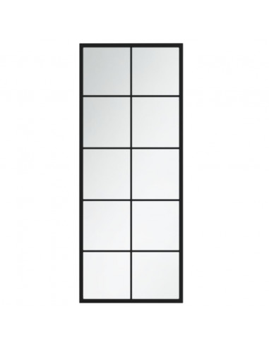 Specchi a Parete 2 pz Neri 100x40 cm in Metallo