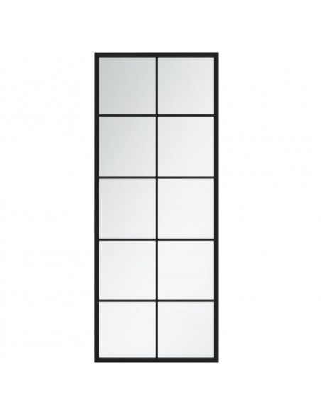 Specchi a Parete 2 pz Neri 100x40 cm in Metallo