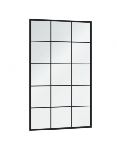 Specchi a Parete 6 pz Neri 100x60 cm in Metallo
