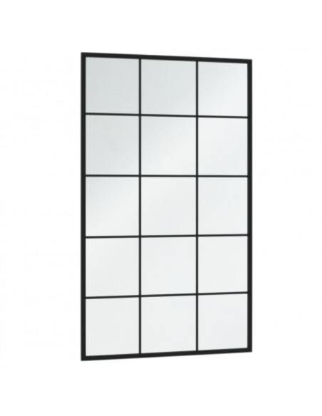Specchi a Parete 6 pz Neri 100x60 cm in Metallo