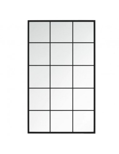 Specchi a Parete 6 pz Neri 100x60 cm in Metallo