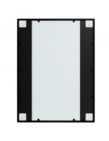 Specchi a Parete 3 pz Neri 80x60 cm in Metallo