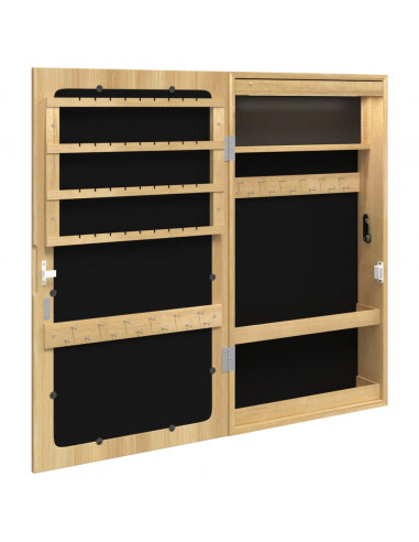 Armadio Portagioie a Specchio con Luci LED a Parete