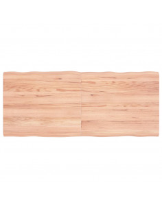 Piano Tavolo Marrone Chiaro 140x60x(2-4) cm Rovere Non Trattato 2