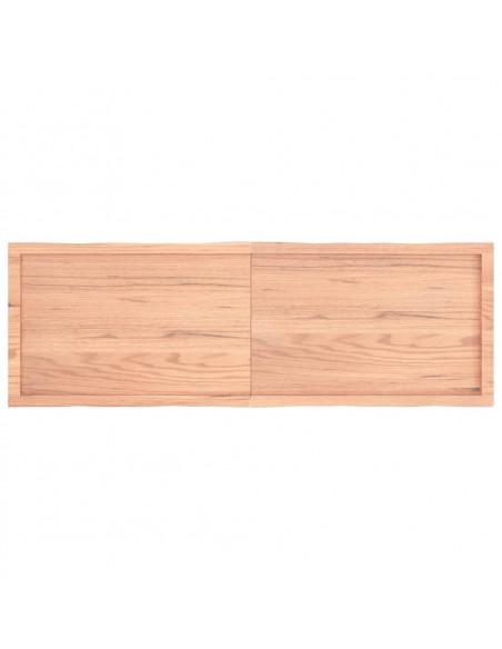 Piano Tavolo Marrone Chiaro 160x50x(2-4) cm Rovere Non Trattato