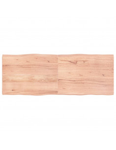 Piano Tavolo Marrone Chiaro 160x60x(2-4) cm Rovere Non Trattato 2
