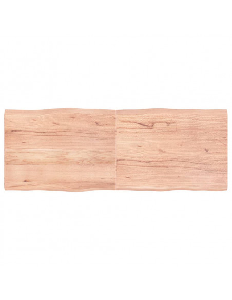 Piano Tavolo Marrone Chiaro 160x60x(2-4) cm Rovere Non Trattato