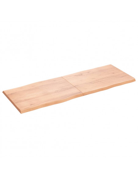 Piano Tavolo Marrone Chiaro 160x60x(2-4) cm Rovere Non Trattato