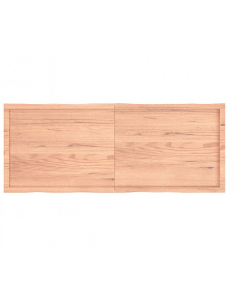 Piano Tavolo Marrone Chiaro 160x60x(2-4) cm Rovere Non Trattato