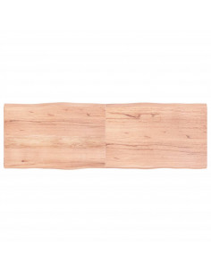 Piano Tavolo Marrone Chiaro 180x60x(2-4) cm Rovere Non Trattato 2