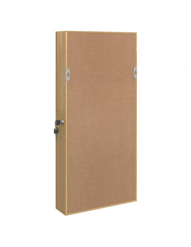 Armadio Portagioie a Specchio con Luci LED a Parete