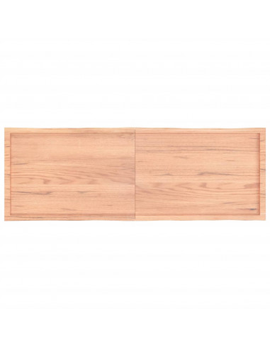 Piano Tavolo Marrone Chiaro 180x60x(2-4) cm Rovere Non Trattato