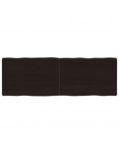 Piano Tavolo Marrone Scuro 140x50x(2-4) cm Rovere Non Trattato 2