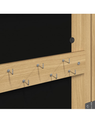 Armadietto Portagioie a Specchio con Luci LED Autoportante