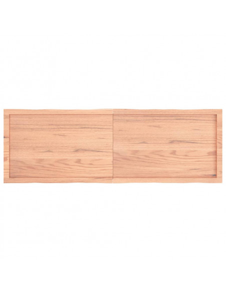 Piano Tavolo Marrone Chiaro 160x50x(2-6) cm Rovere Non Trattato